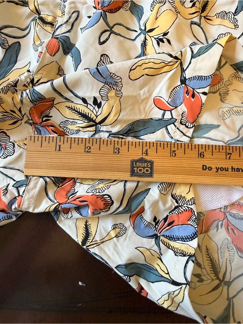 J Crew Mens Swim Trunks Size Large Floral Pockets 6 Inch Inseam